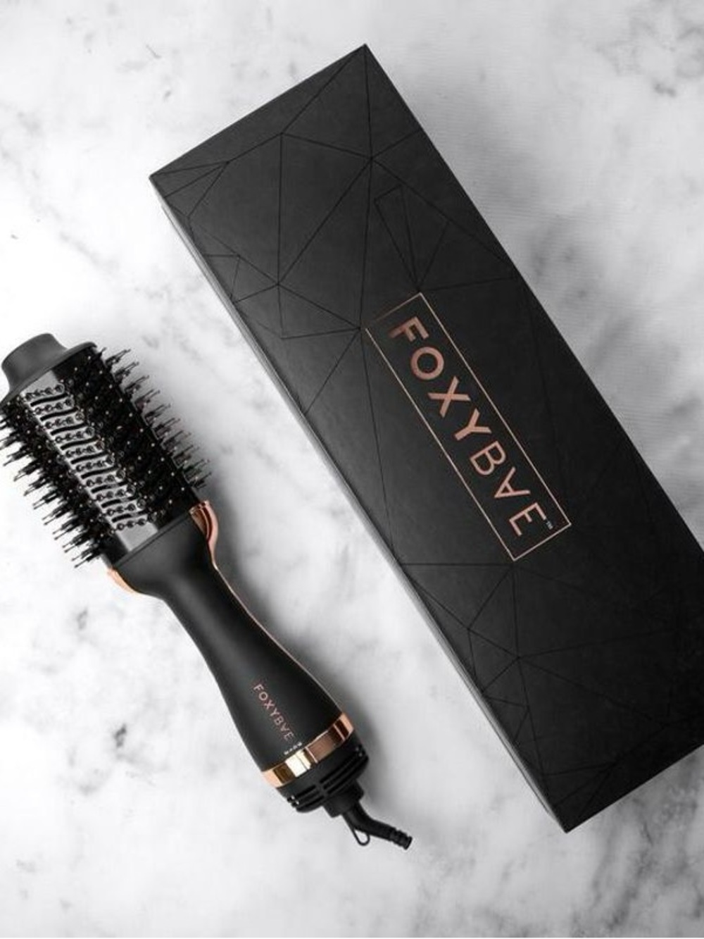 FoxyBae Rose Gold Blowout Dryer Brush Pro New Factory Sealed